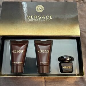 Versace Crystal Noir Set - Gold and Black
